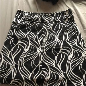 Black patterned skirt